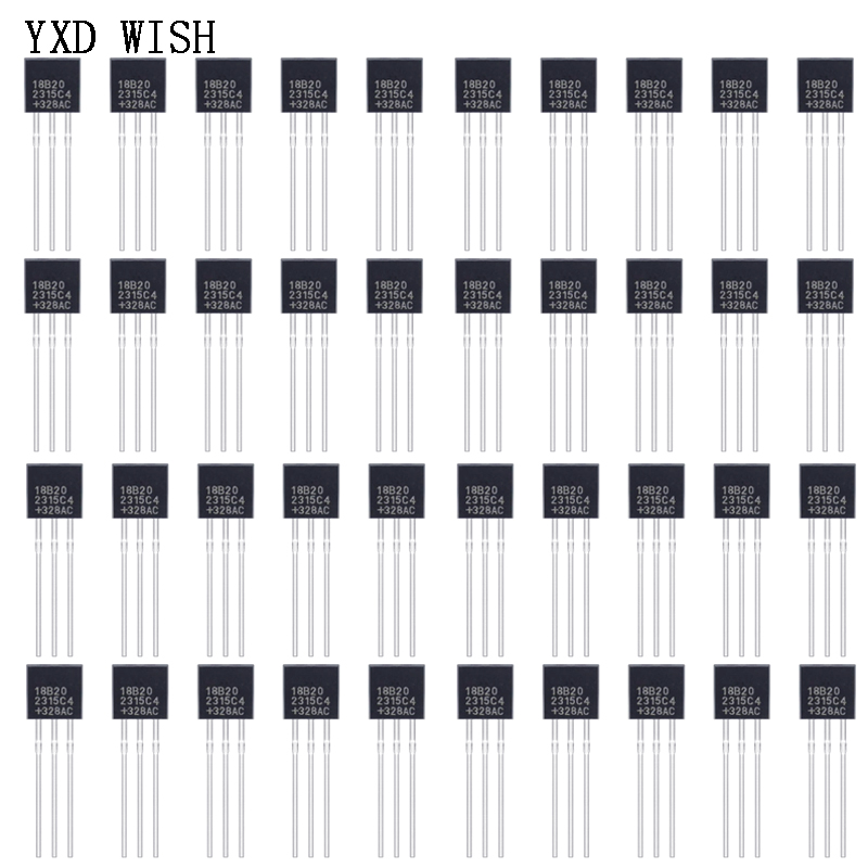 Diy Analog Electronics - 100pcs DS18B20 TO-92 Temperature Sensor Electronic