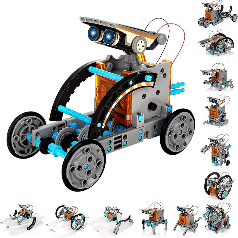 Diy Robot Electronics Kit - 13-in-1 Solar Powered Robot Kit STEM