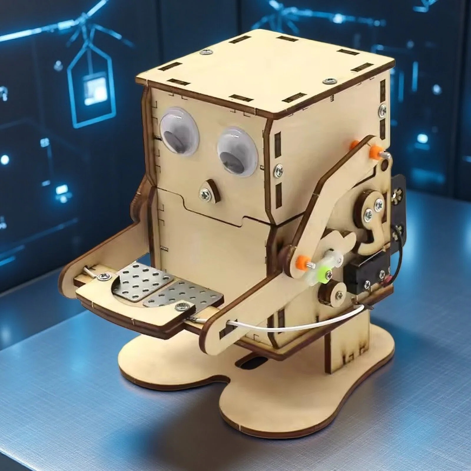 Diy Robot Electronics Kit - DIY Coin swallowing robot Coin Eating