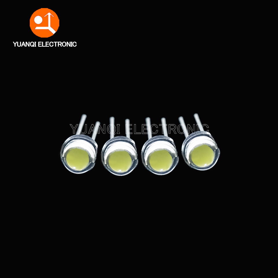 Diy Electronics News - 50pcs White 5mm F5 Straw Hat