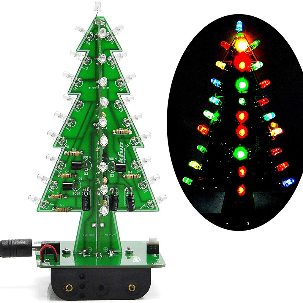 Diy Electronics Tool Kit - DIY Christmas Tree LED Flash Kit