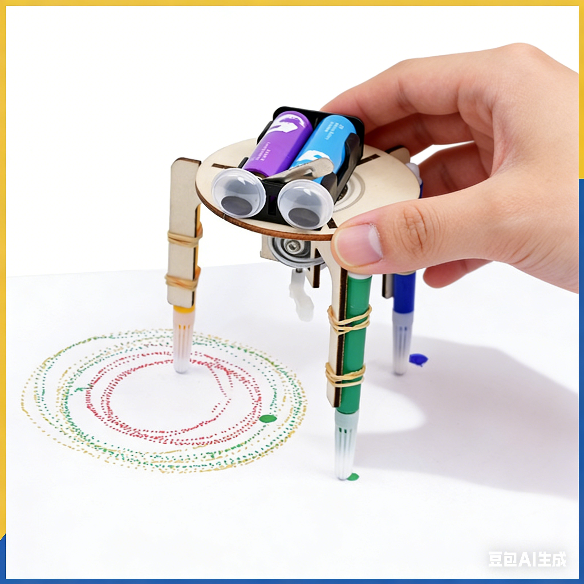 Diy Robot Electronics Kit - DIY Electric Vibration Graffiti Robot STEM