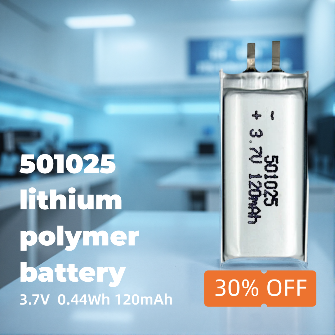 Diy Wearable Electronics - Compact High-Efficiency Li-ion Polymer Battery 501025