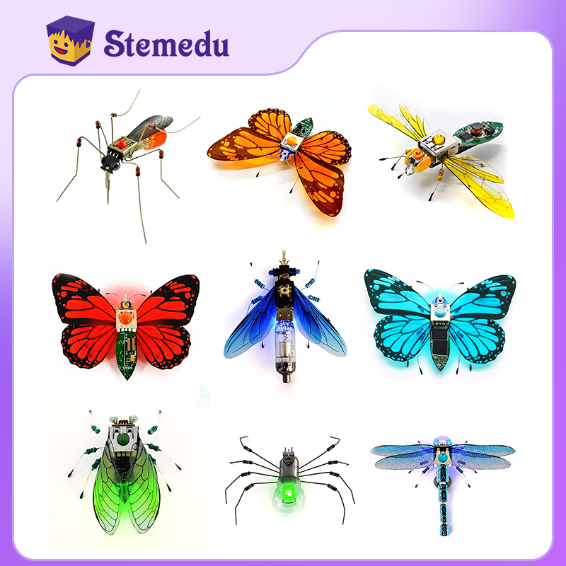 Diy Robot Electronics Kit - STEAM DIY Toys Robot Insect Science