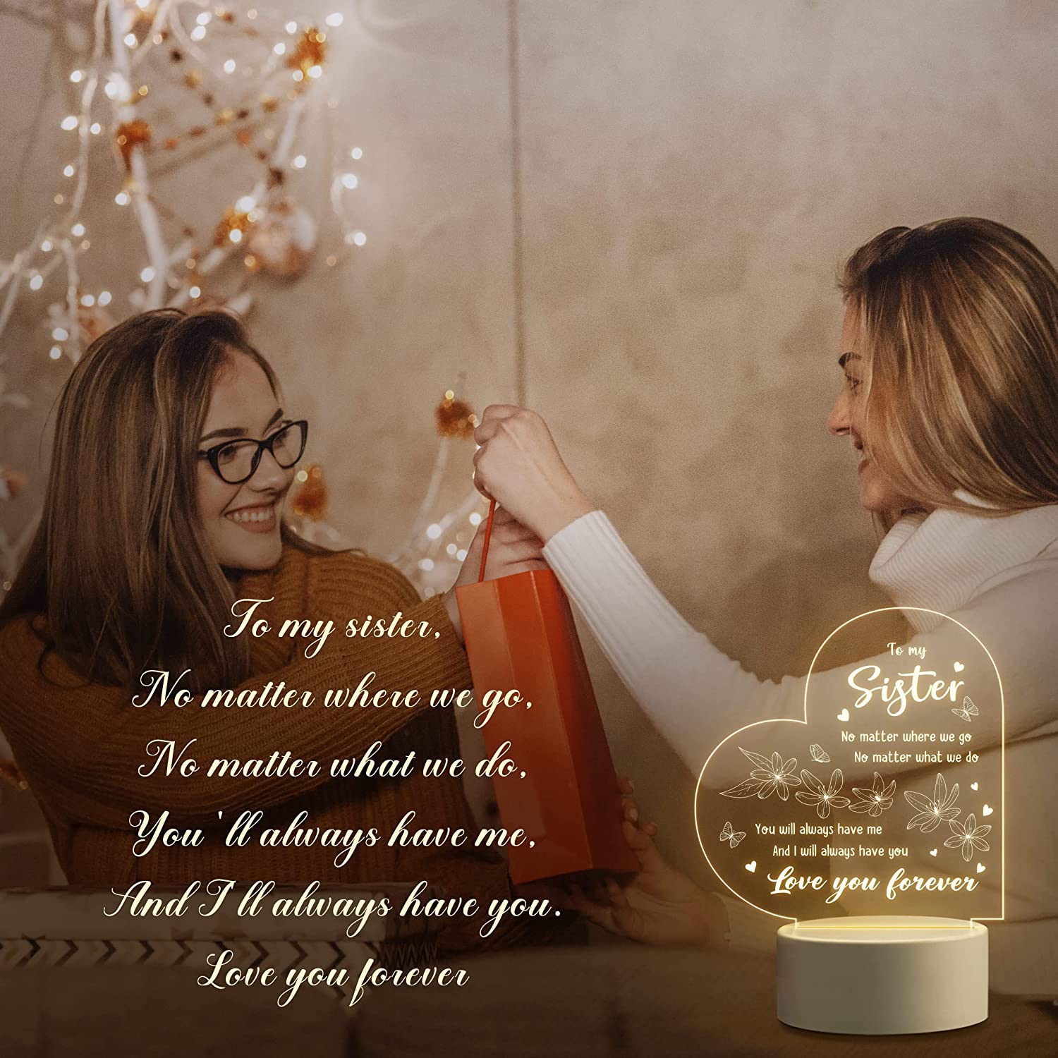 To My Sister NEW  Night Light  - Diy Electronics News review and price