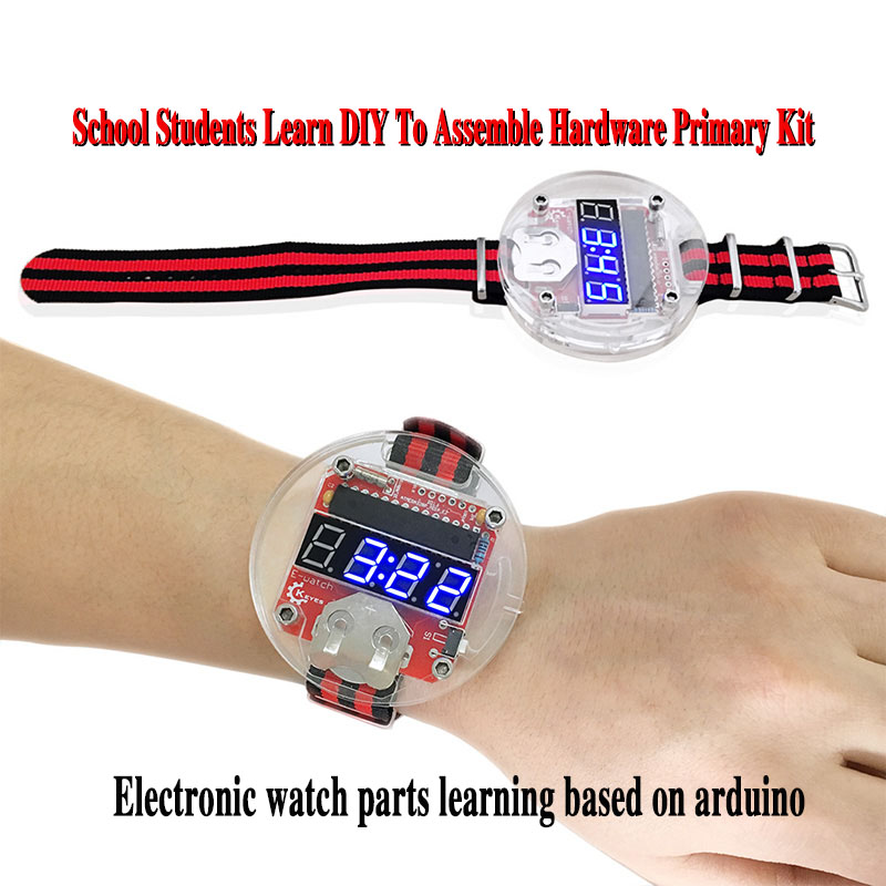 Single Chip LED Kit Clock DIY  - Diy Electronics Kits review and price