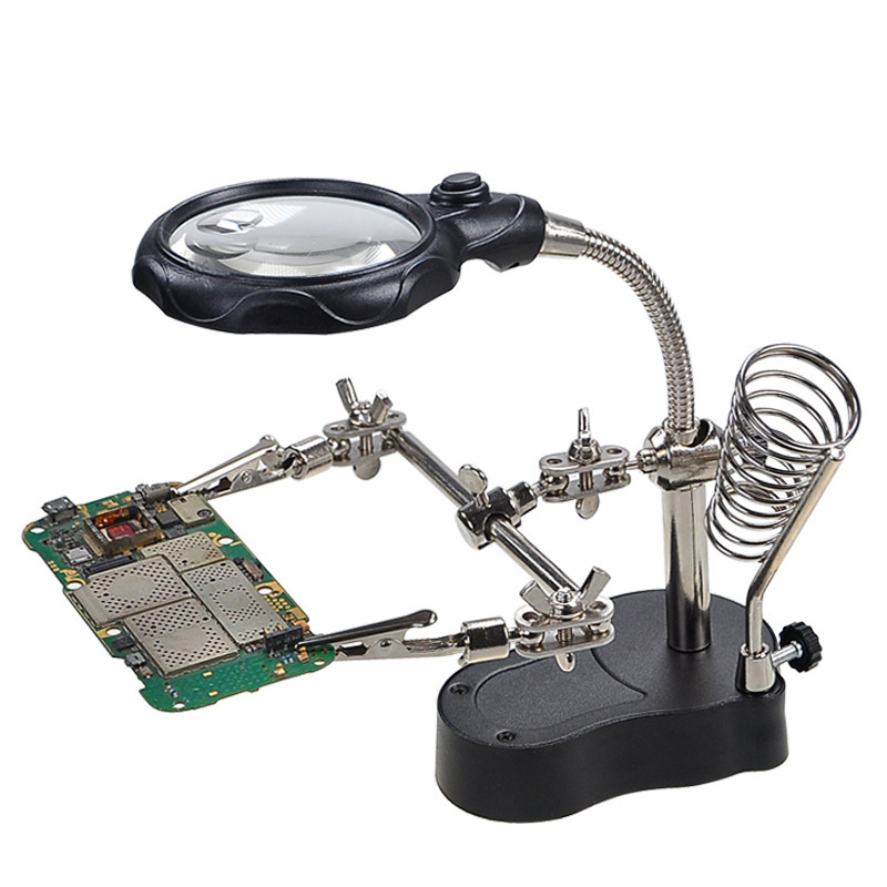 Lighted Magnifying Glass with  - Diy Electronics Workstation review and price