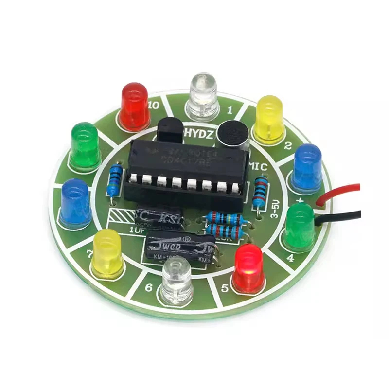 CD4017 Colorful Voice Control  - Diy Electronics News review and price