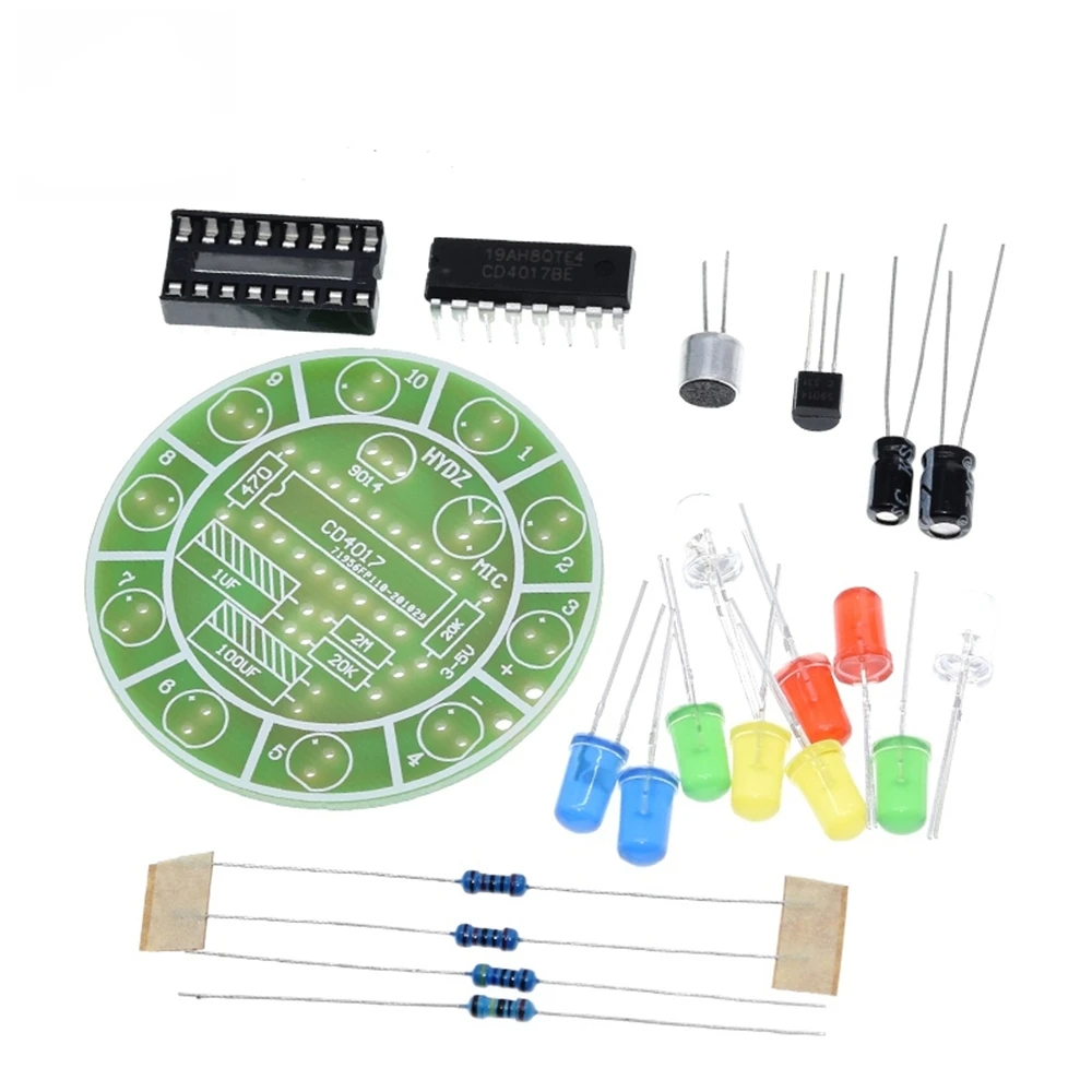 CD4017 Colorful Voice Control  - Diy Electronics News review and price
