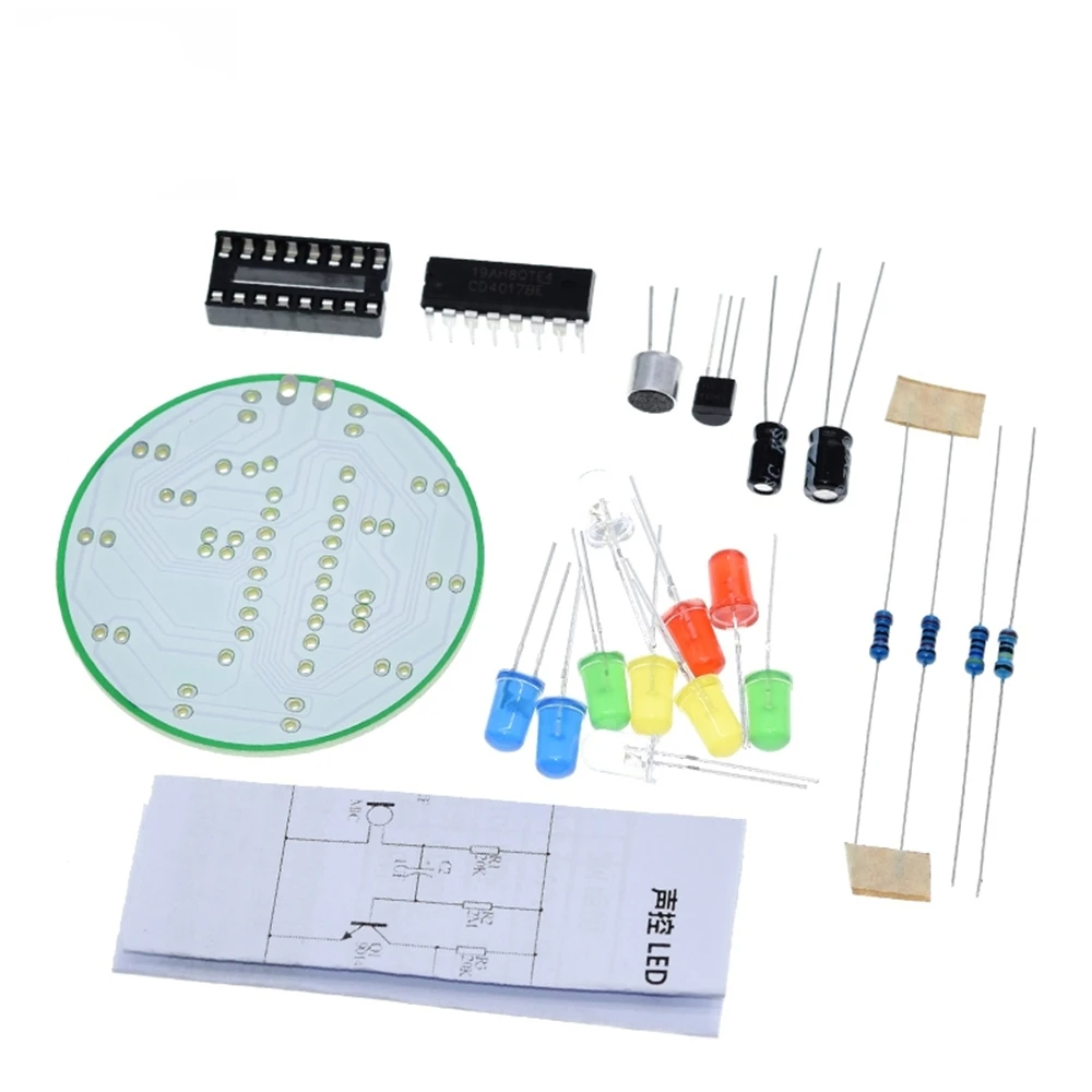 CD4017 Colorful Voice Control  - Diy Electronics News review and price