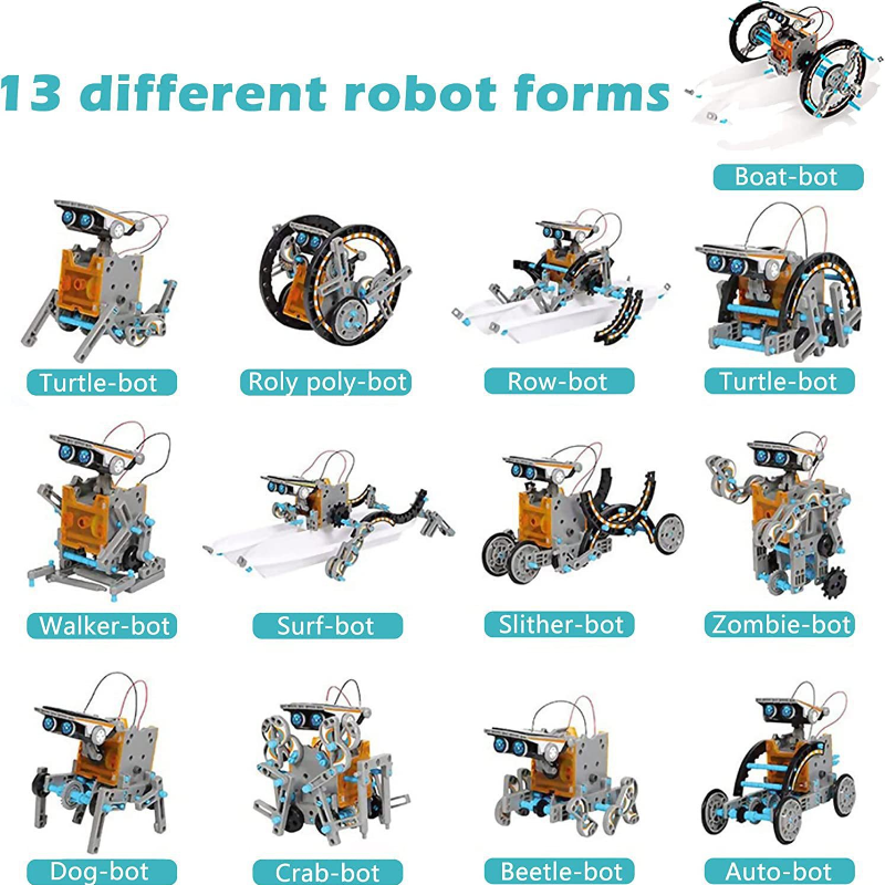 13-in-1 Solar Powered Robot Ki - Diy Robot Electronics Kit review and price