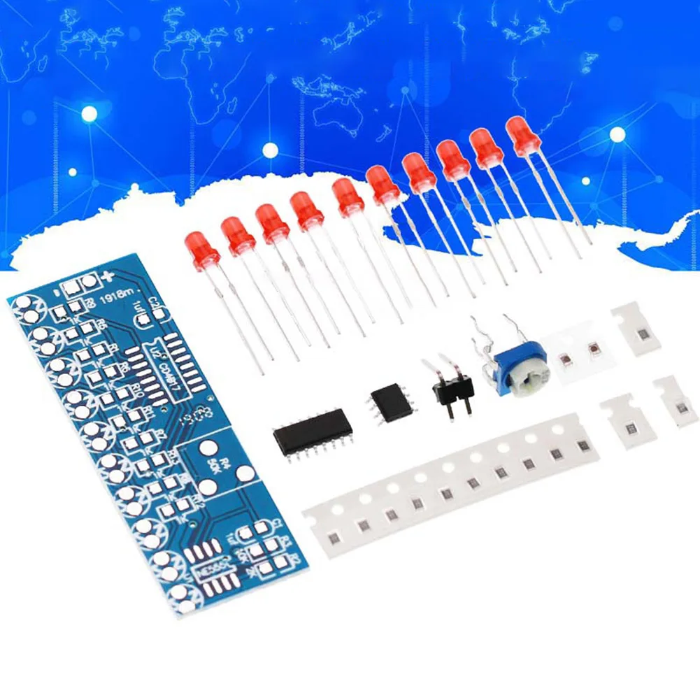 50PCS-5 NE555 +CD4017 Red LED  - Diy Electronics News review and price