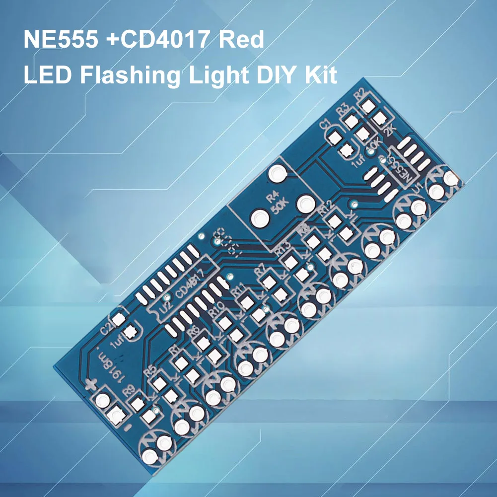 50PCS-5 NE555 +CD4017 Red LED  - Diy Electronics News review and price