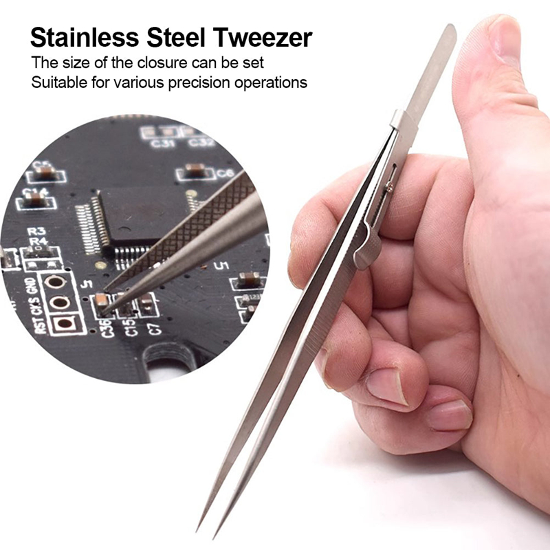 Adjustable Self Clamping Tweez - Diy Electronics Tool Kit review and price