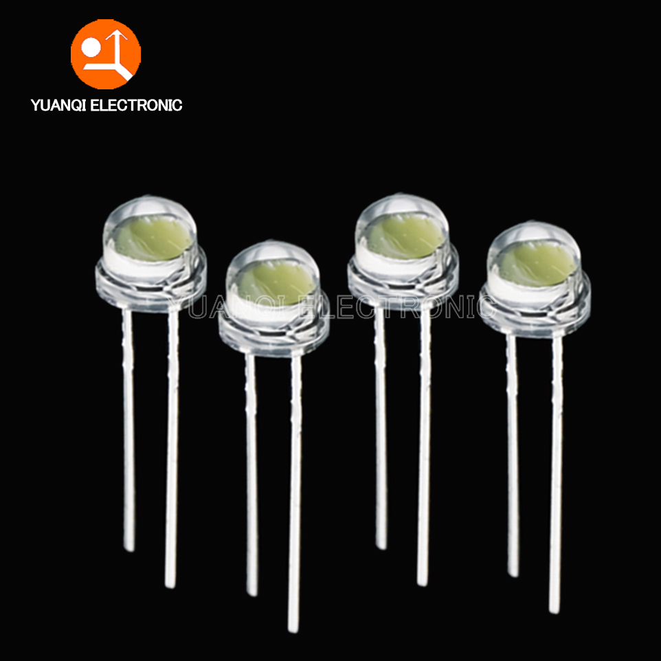 50pcs White 5mm F5 Straw Hat L - Diy Electronics News review and price