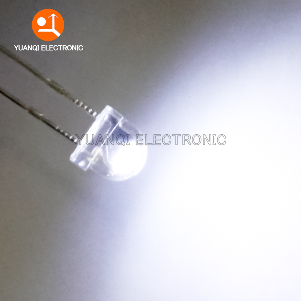 50pcs White 5mm F5 Straw Hat L - Diy Electronics News review and price