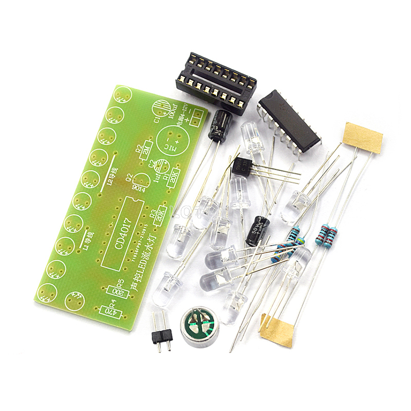 CD4017 Voice Control LED Water - Diy Electronics Tool Kit review and price