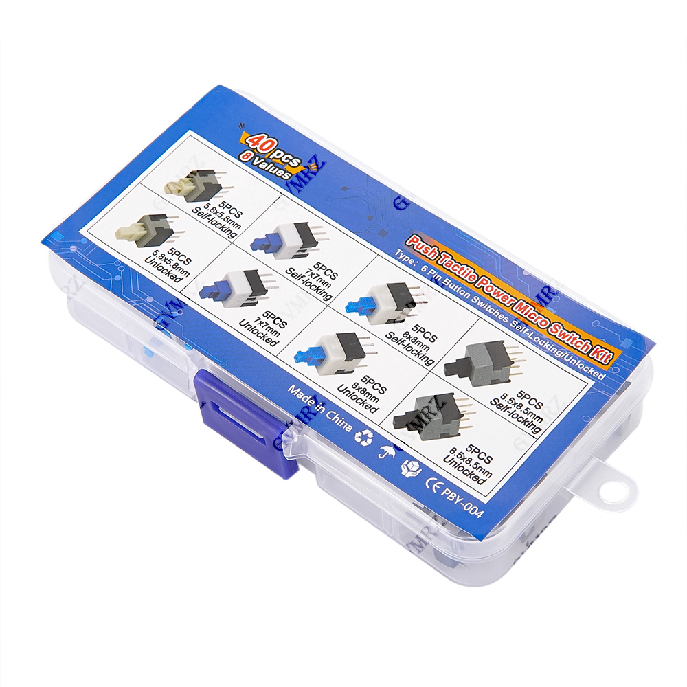 40PCS 8Values Push Tactile Mic - Diy Electronics Supplies review and price