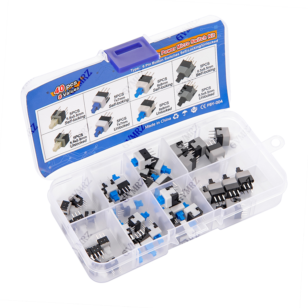 40PCS 8Values Push Tactile Mic - Diy Electronics Supplies review and price