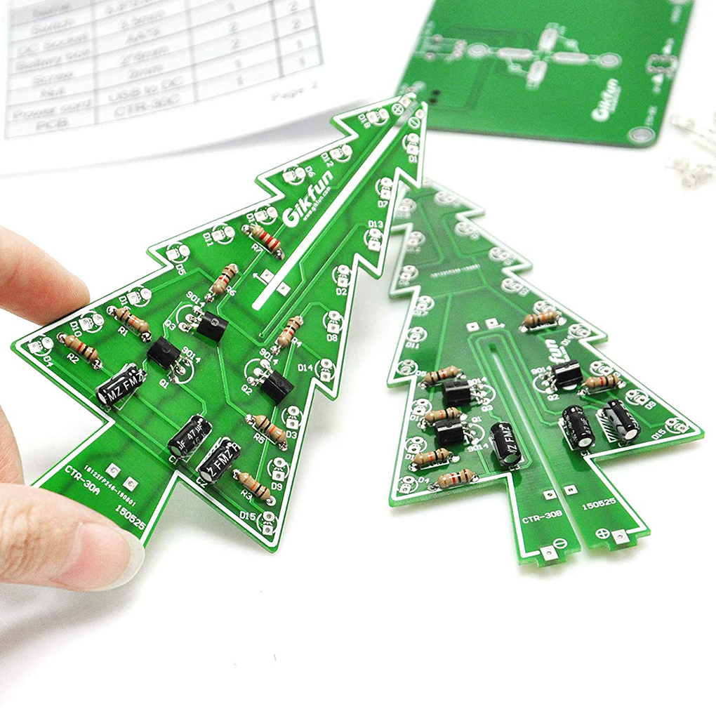 DIY Christmas Tree LED Flash K - Diy Electronics Tool Kit review and price