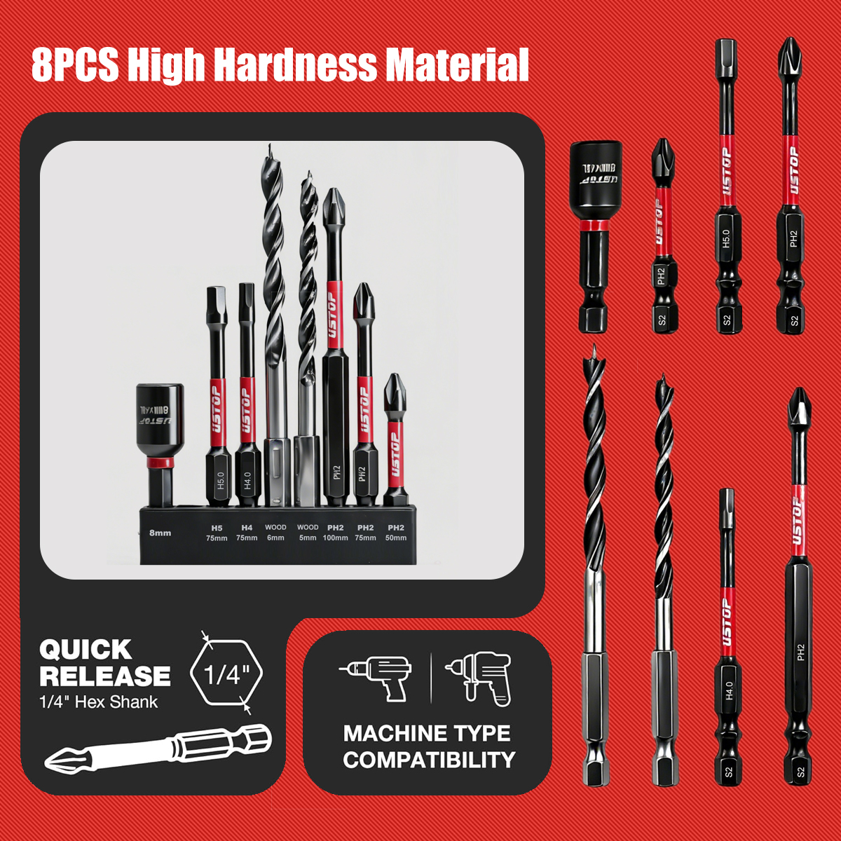 8-Piece Magnetic Impact Bit an - Diy Electronics Rack review and price