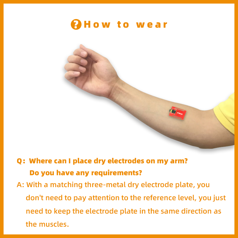 Biosensor EMG Biometrics Dry E - Diy Wearable Electronics review and price