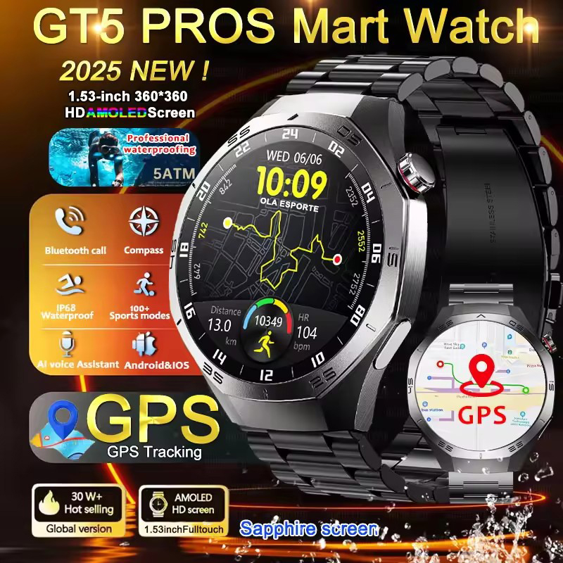 Round GPS Smart Watch Waterpro - Diy Wearable Electronics review and price