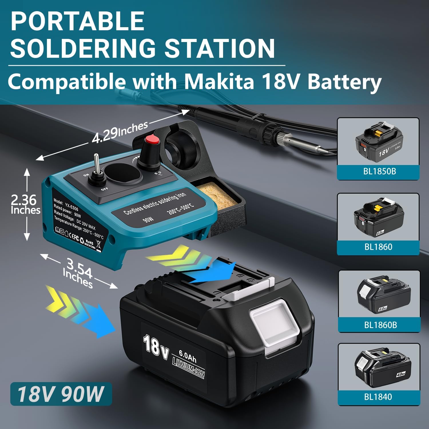 90W LED Digital Cordless Solde - Diy Electronics Tool Kit review and price