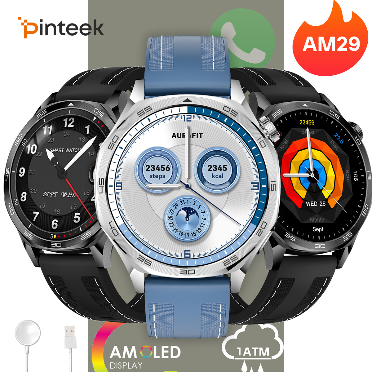 AURAFIT SmartWatch AM29 Sport  - Diy Wearable Electronics review and price