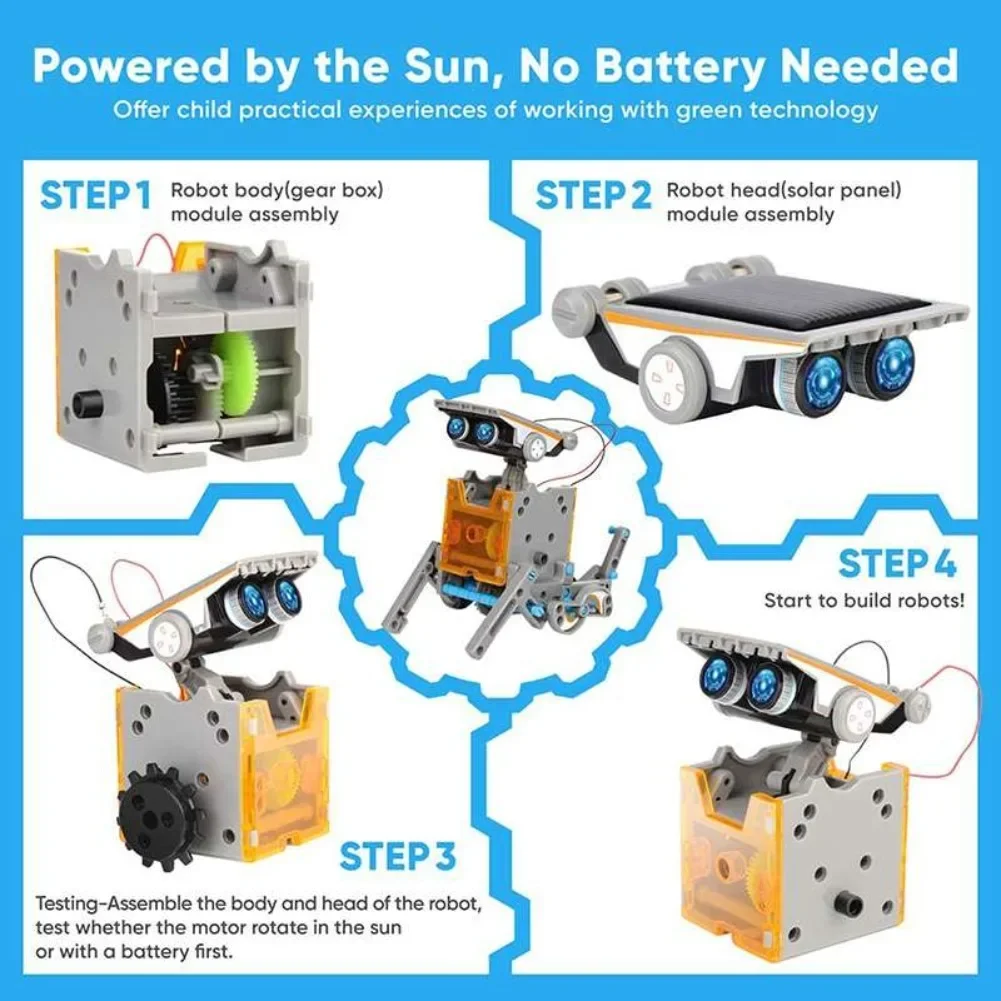 13 in 1 Solar Powered Robot Sc - Diy Electronics Supplies review and price