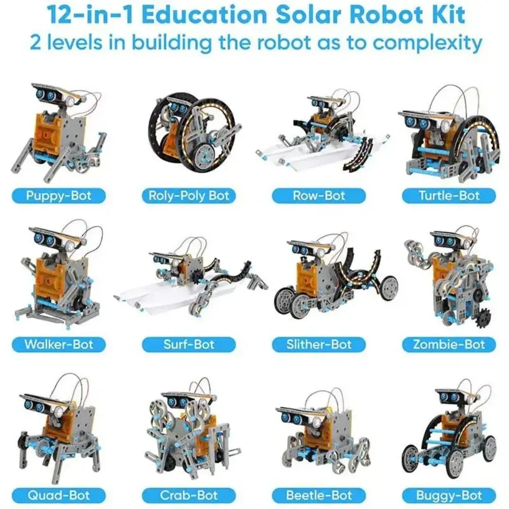 13 in 1 Solar Powered Robot Sc - Diy Electronics Supplies review and price
